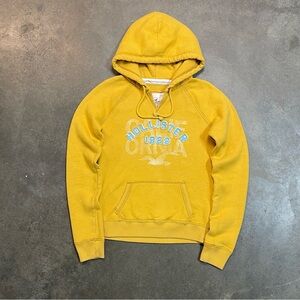 Hollister Y2K Hooded Pullover Sweatshirt Embroidered Logo 90s